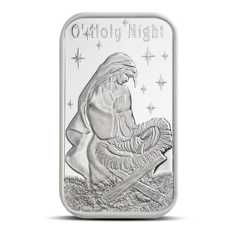 1 oz Holy Night Baby Jesus Silver Bar (New) l JM Bullion™