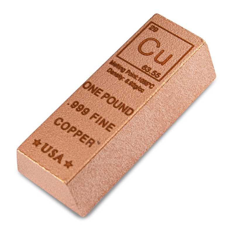 Buy 1 Pound Copper Bullion Loaf Bars (.999, 1 LB) l JM Bullion™