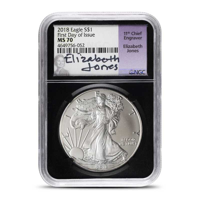 1 oz American Silver Eagle MS70 (Varied Signature/Label) l JM Bullion™