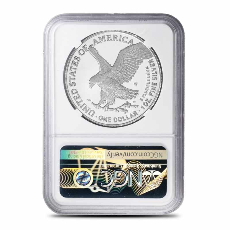 2021-W Proof American Silver Eagle 35th Ann. Coin NGC PF70 (T2) l