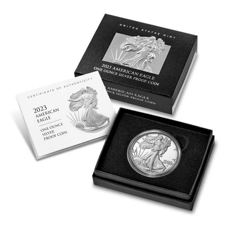 2023-S 1 oz Proof American Silver Eagle Coin (Box + CoA) l JM Bullion™