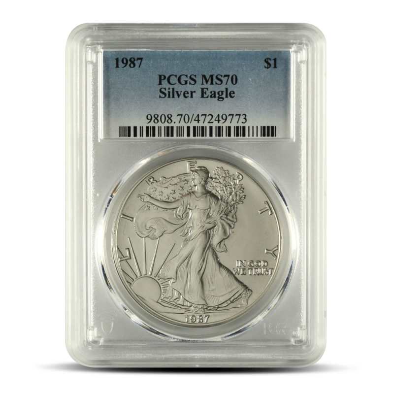 1987 1 oz American Silver Eagle Coin PCGS MS70 l JM Bullion™