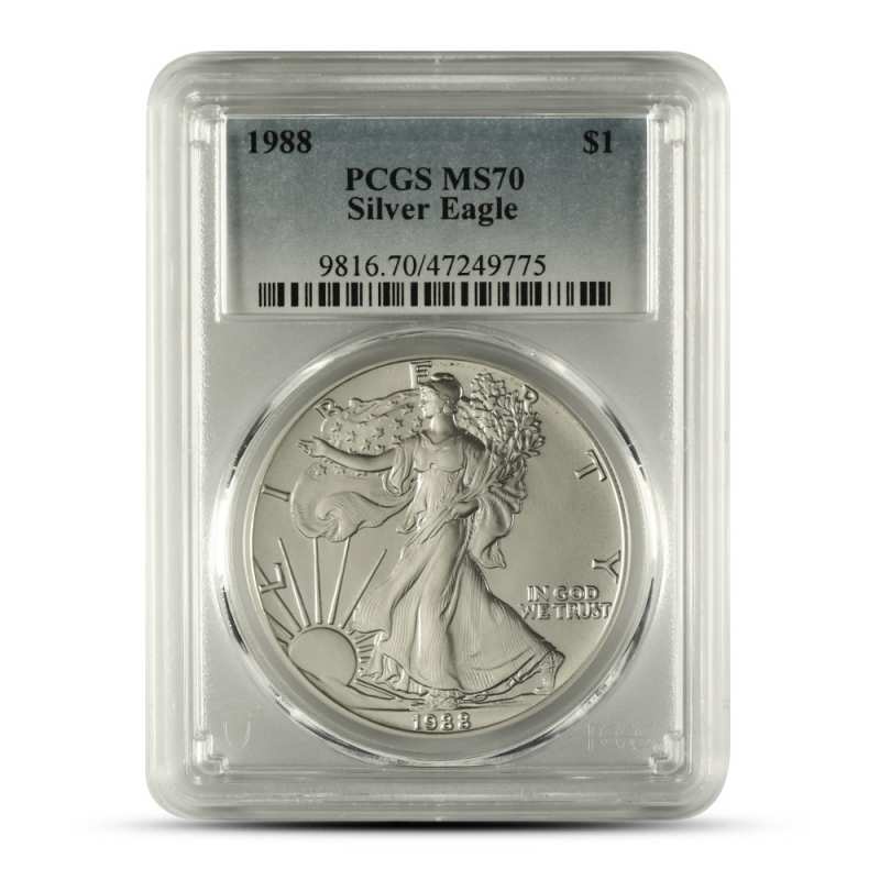 1988 1 oz American Silver Eagle Coin PCGS MS70 l JM Bullion™