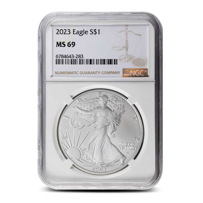 1986-2023 American Silver Eagle 39-Coin Set NGC MS69 l JM Bullion™