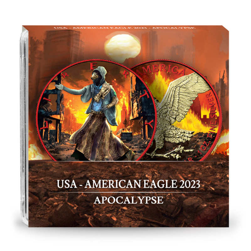 2023 1 oz Colorized American Silver Eagle Apocalypse Coinl JM Bullion™