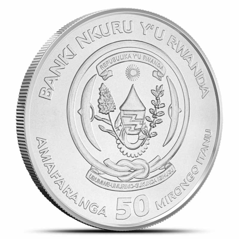 2024 1 oz Rwandan Silver Lunar Dragon Coin (BU) l JM Bullion™