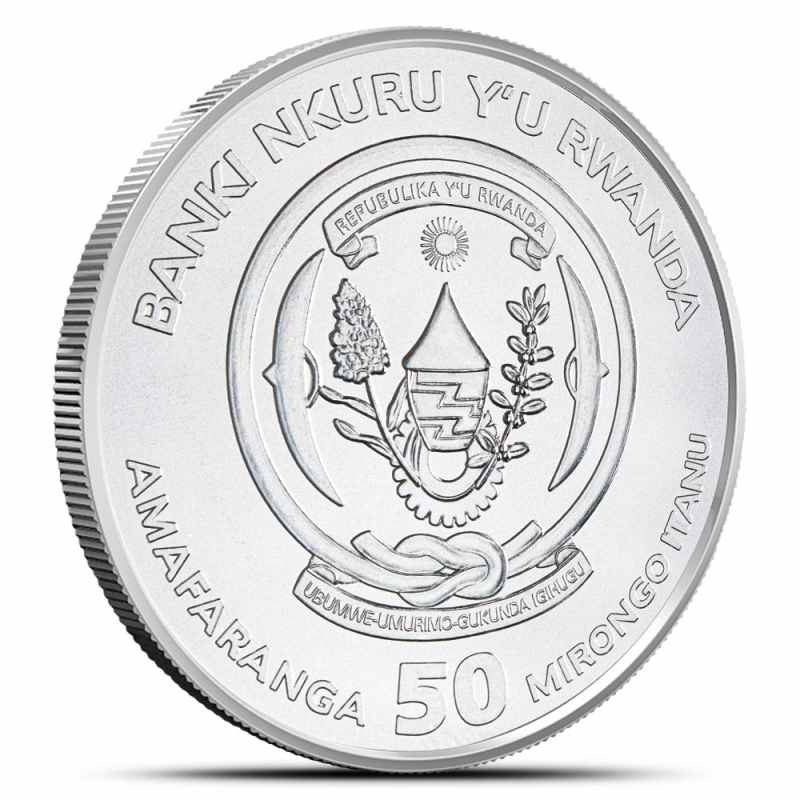 2023 1 oz Rwandan Nile Crocodile Silver Coin (BU) l JM Bullion™