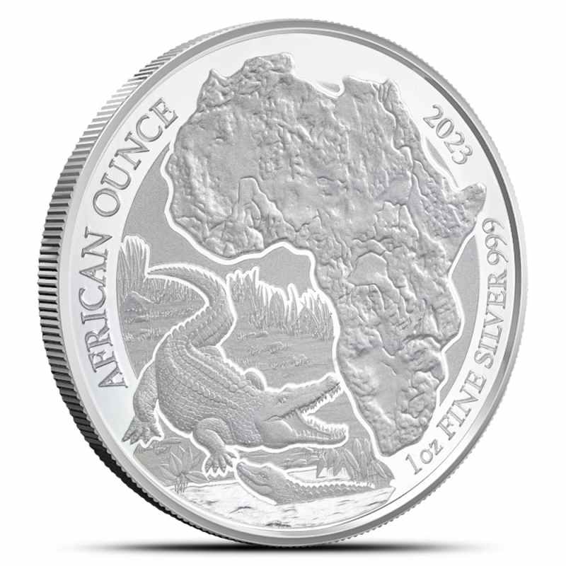 2023 1 oz Proof Rwandan Nile Crocodile Silver Coin l JM Bullion™