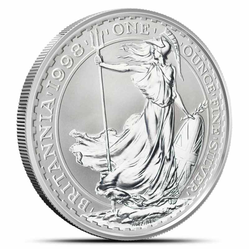20021年 1oz シルバー ブリタニア 　イギリス 1998 1 oz British Silver Britannia Coin l JM Bullion™