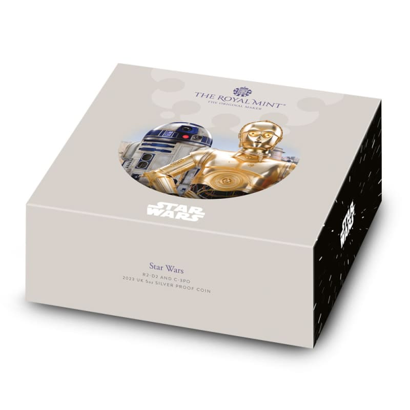 2023 5 oz Proof British Silver Star Wars C-3PO & R2-D2 Coin l JM