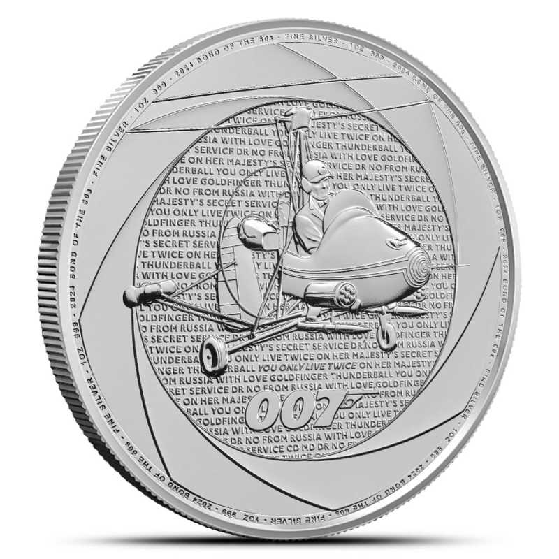 2024 1 oz British Silver Six Decades of 007 Coin (BU) l JM Bullion™