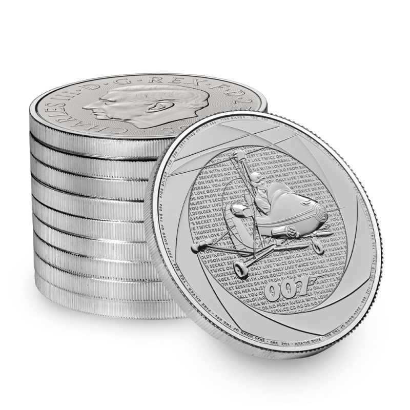 2024 1 oz British Silver Six Decades of 007 Coin (BU) l JM Bullion™