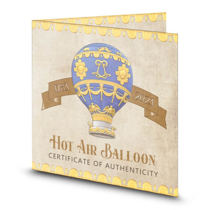 2 oz Antique Burundi Silver Hot Air Balloon Shaped Coin l JM Bullion™