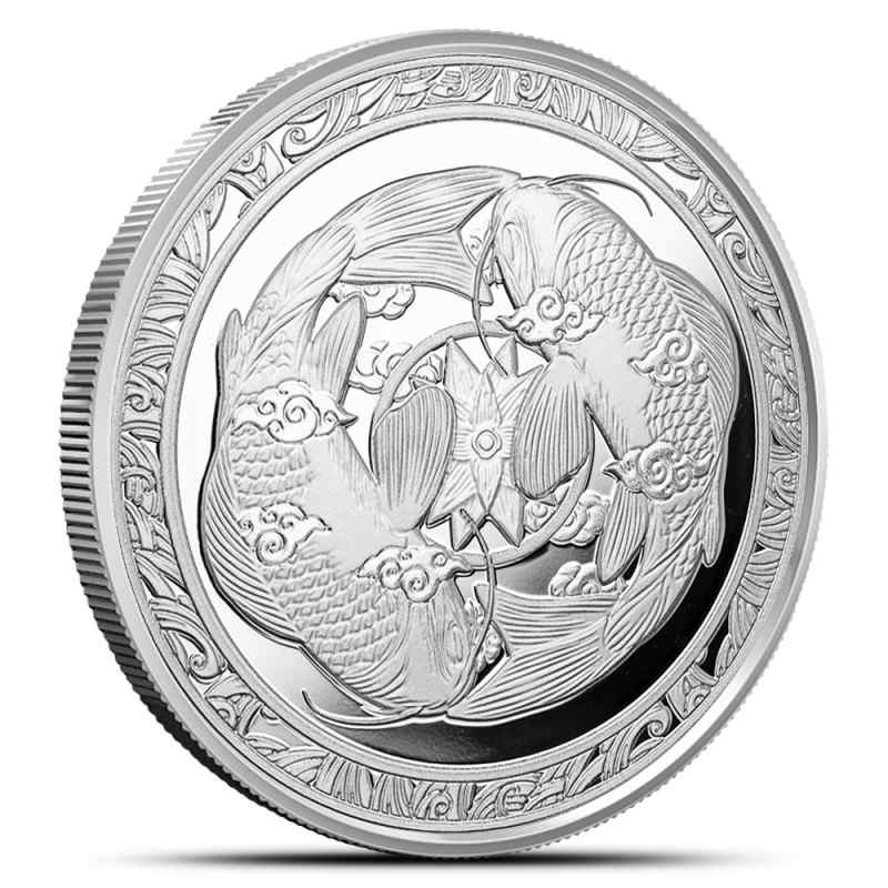2023 1 oz Fiji Silver Koi Fish Coin (Proof-Like) l JM Bullion™