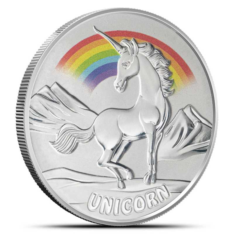 2023 1 oz Colorized Fiji Silver Unicorn Coin (BU) l JM Bullion™