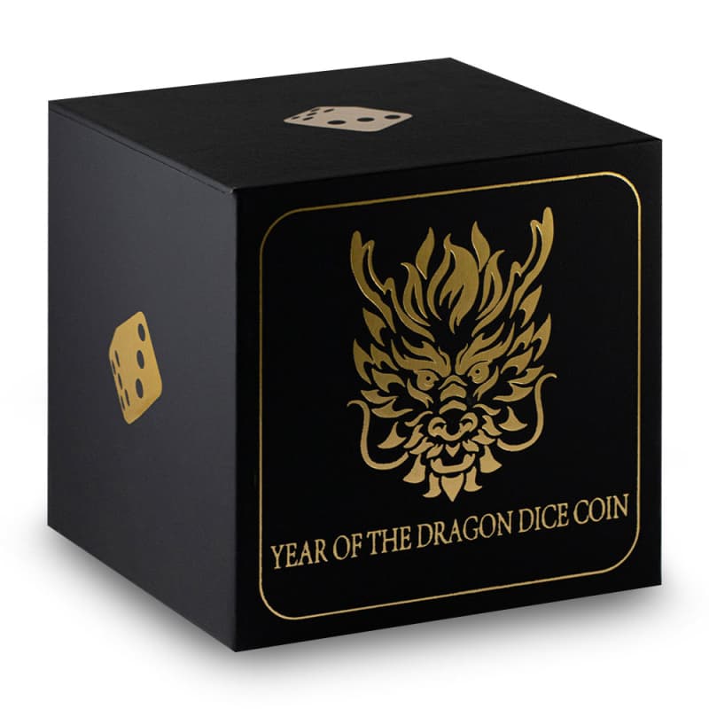2024 1 oz Fiji Silver Year of the Dragon Dice Coin l JM Bullion™