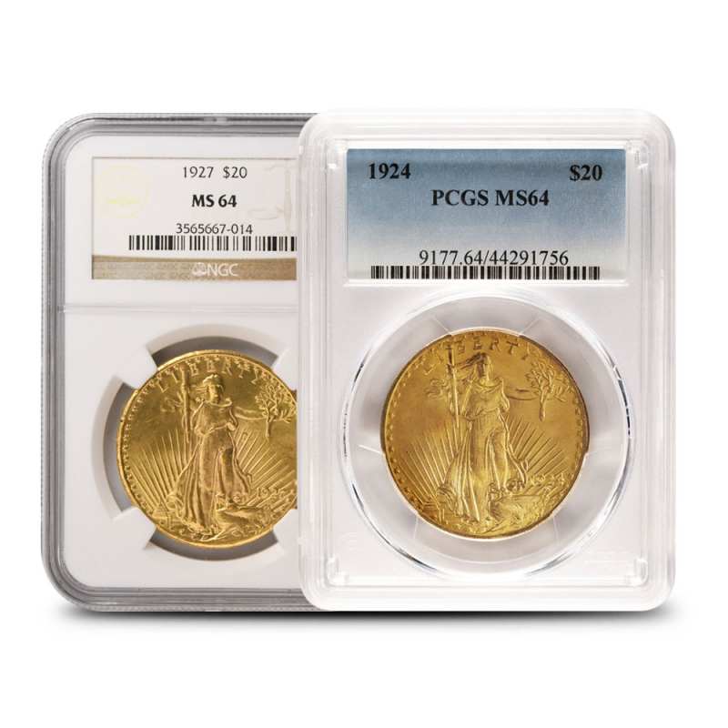 Pre-33 $20 Saint Gaudens Gold Double Eagle Coin MS64 l JM Bullion™