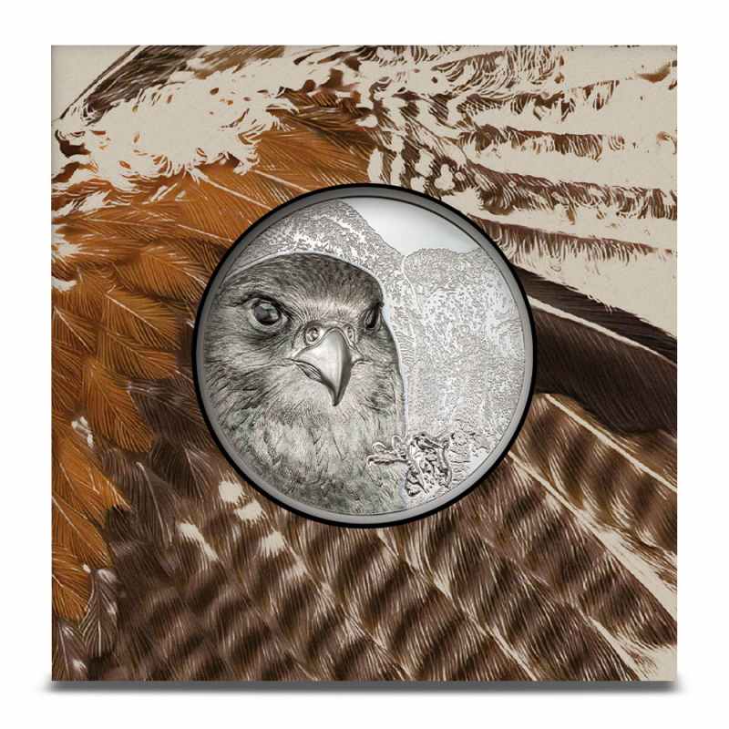 2023 3 oz Proof Mongolia Silver Falcon Coin (Box + CoA) l JM Bullion™