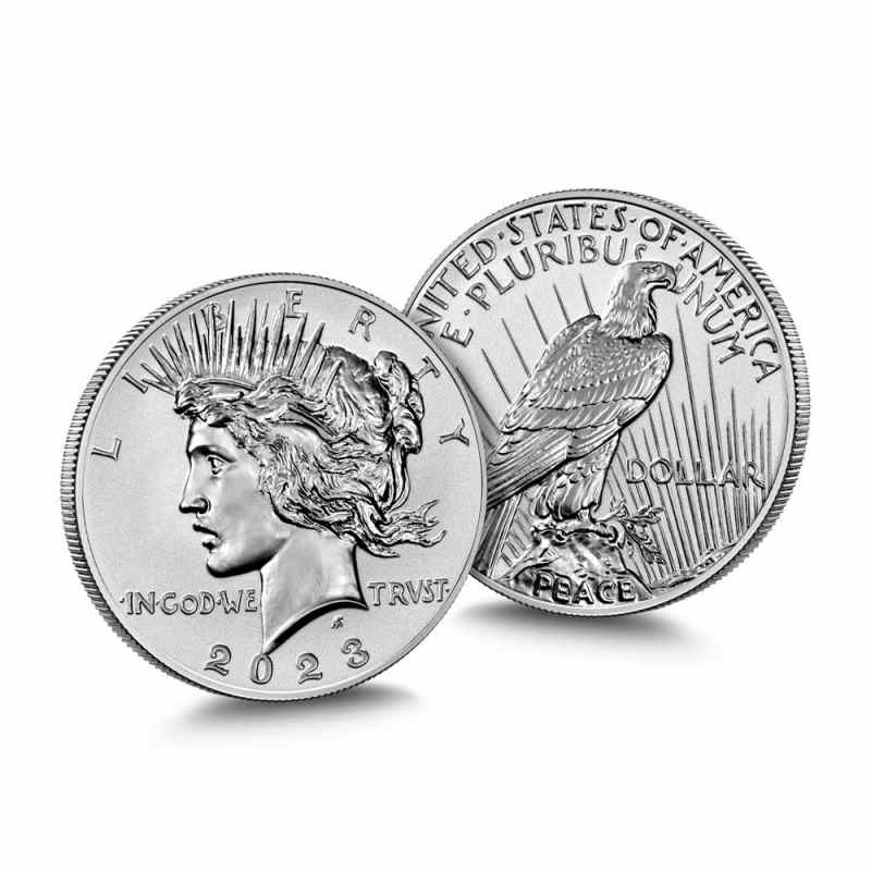2023 Reverse Proof Morgan & Peace Silver Dollar 2-Coin Set l JM