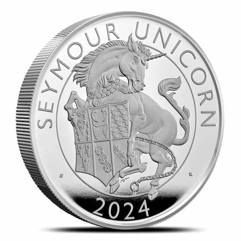2024 Proof British Silver Tudor Beasts The Seymour Unicorn Coin l