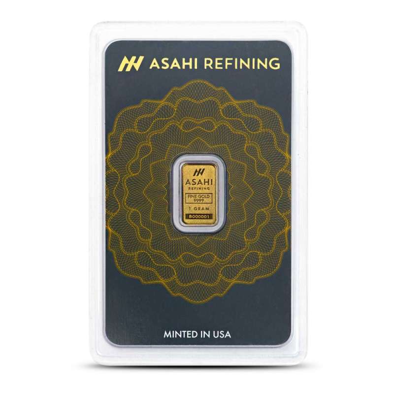 1 Gram Asahi Gold Bar (New, In Assay) l JM Bullion™