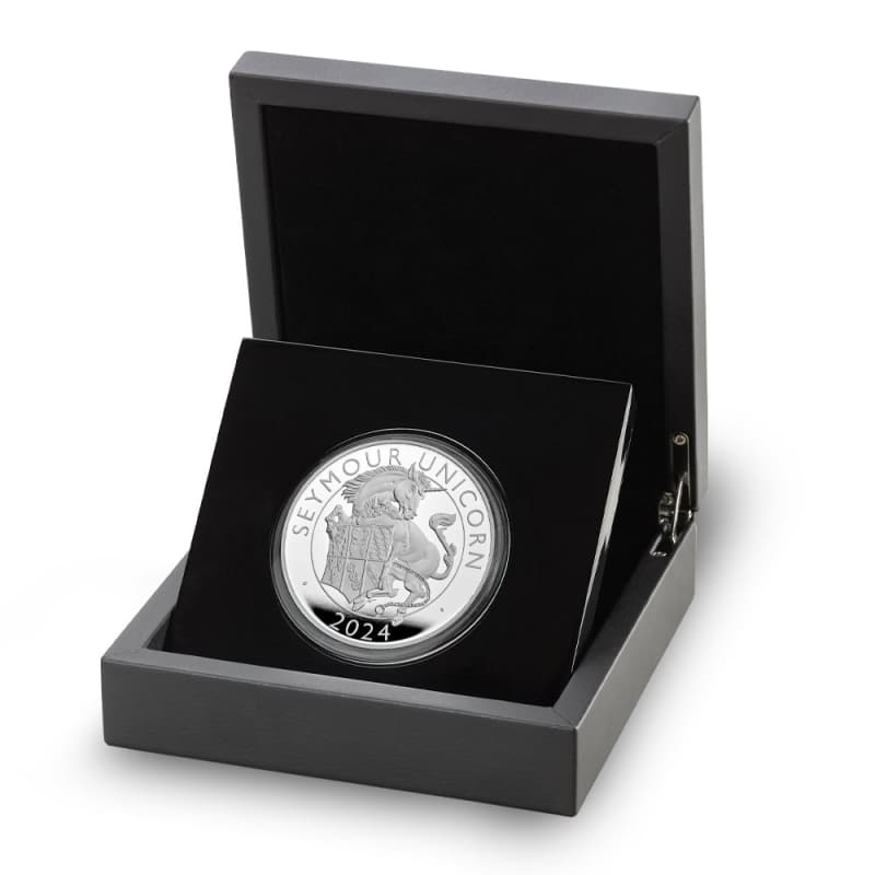 チューダービースト ユニコーン2oz 銀貨 2024年発行 2024 2 oz British Tudor Beasts: Seymour Unicorn Silver Coin (BU)
