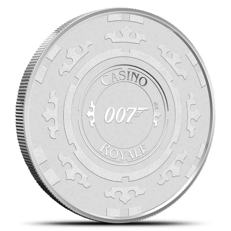2023 1 oz Tuvalu Silver James Bond Casino Royale Coin (BU) l JM