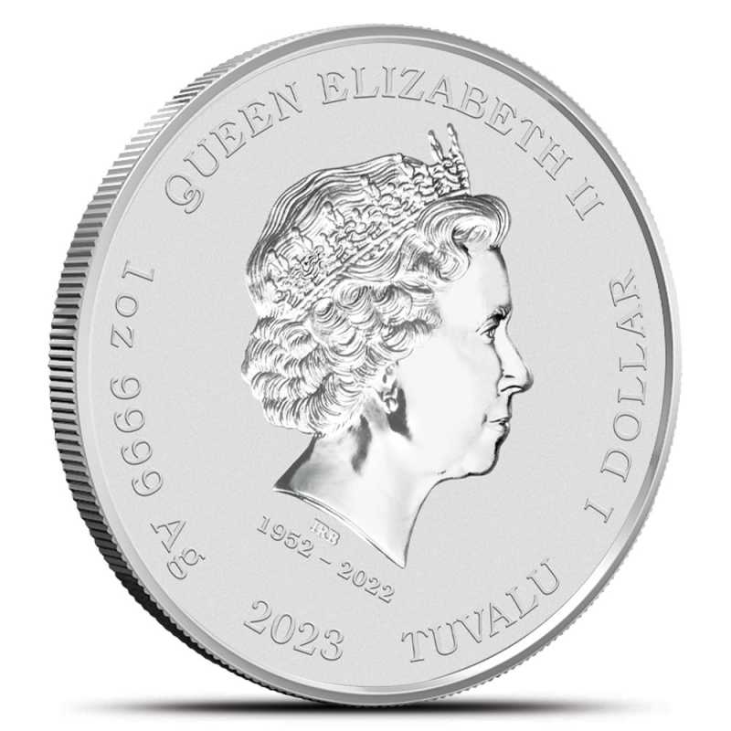 2023 1 oz Tuvalu Silver James Bond Casino Royale Coin (BU) l JM
