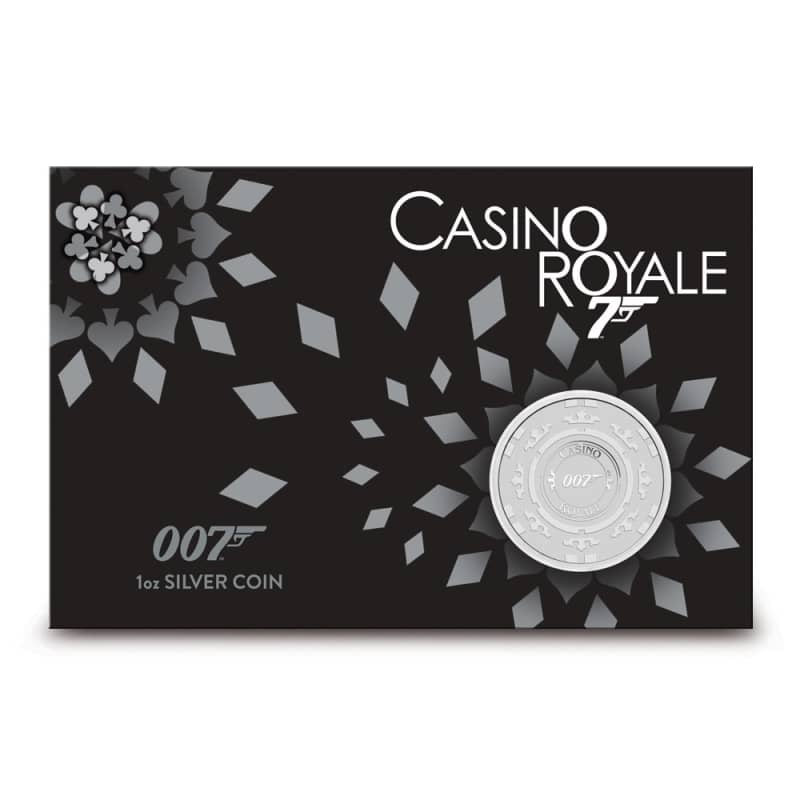 2023 1 oz Tuvalu Silver James Bond Casino Royale Coin (BU) l JM