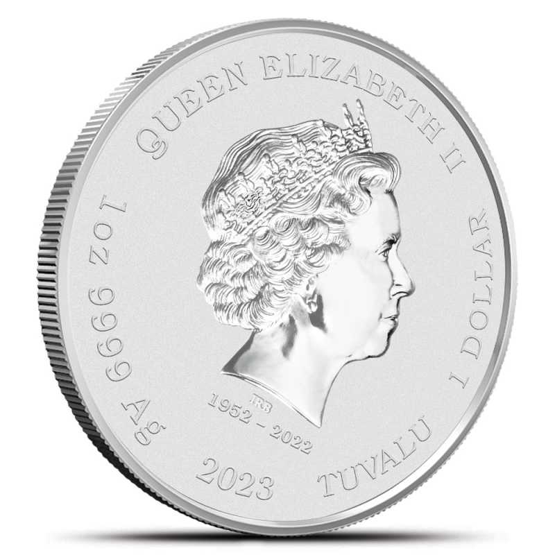 2023年ツバル　ジェームス・ボンド　カジノロワイヤル　1オンスカラー銀貨 Colorized Tuvalu Silver James Bond Casino Royale 007 (in Card) l