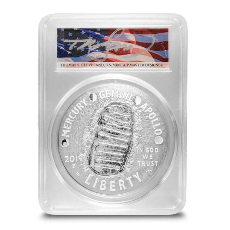 2019 5 oz Proof American Apollo 11 50th Anniversary Silver Coin l
