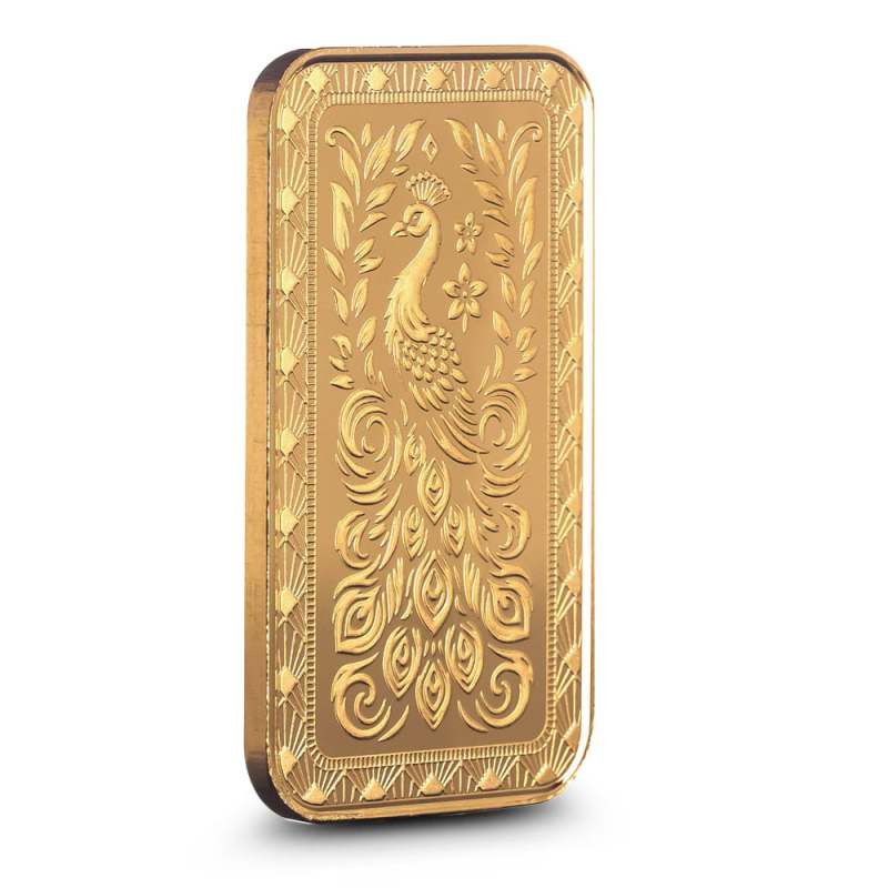 1 oz Scottsdale Mint Marquee Peacock Gold Bar (New) l JM Bullion™