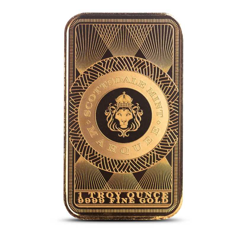 1 oz Scottsdale Mint Marquee Peacock Gold Bar (New) l JM Bullion™