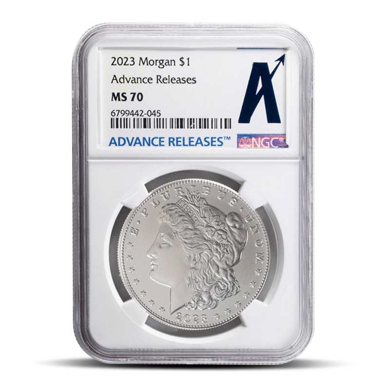 2023 Morgan Silver Dollar Coin NGC MS70 Advanced Release l JM Bullion™