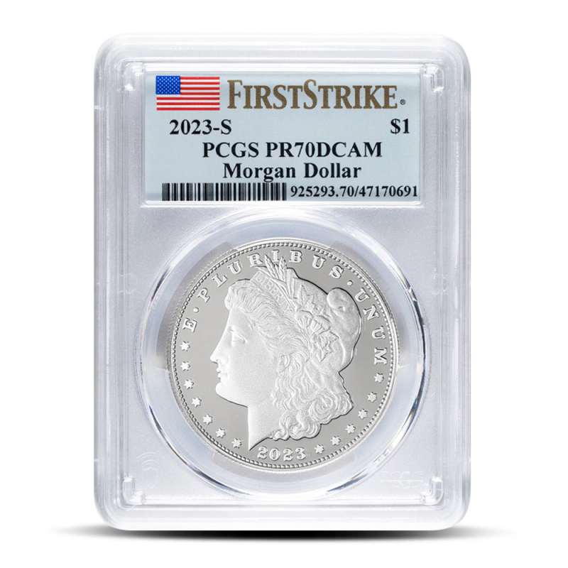 2023-S Proof Morgan Silver Dollar Coin PCGS PR70 DCAM FS l JM Bullion™
