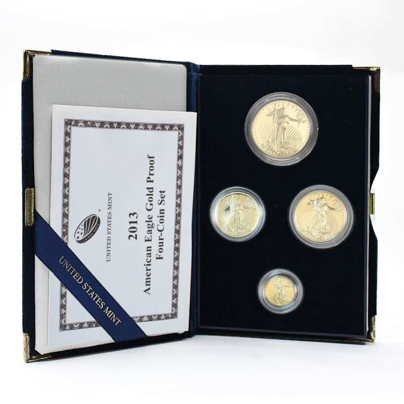 2013 4-Coin Proof American Gold Eaglet Set (Box + CoA) l JM Bullion™