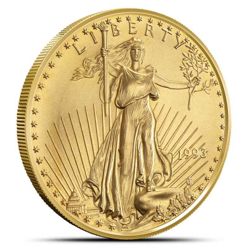 1993年 アメリカンイーグル  Buy 1993 1 oz American Gold Eagles Online | JM Bullion™