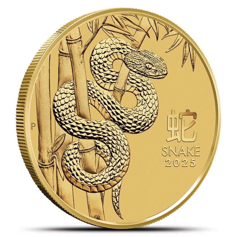 2025 1 oz Australian Gold Lunar Snake Coin (BU) l JM Bullion™