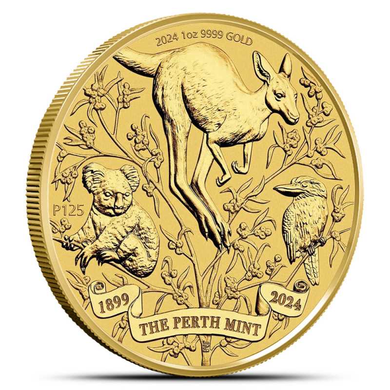 オーストラリア　the perth mint コイン　記念コイン 2024 1 oz Australia Gold Perth Mint 125th Anniversary Coin l JM