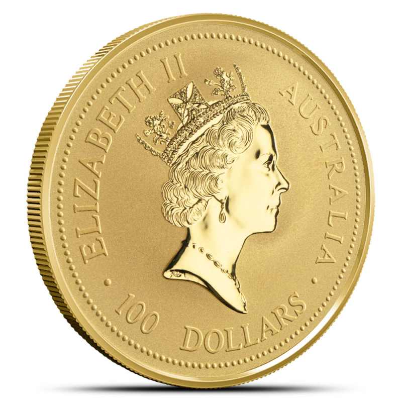 1998 1 oz Australian Gold Lunar Tiger Coin (Lunar Series 1) l JM
