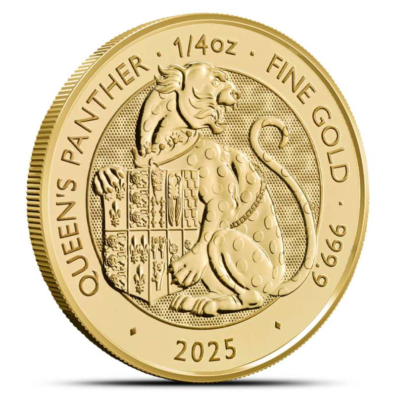 2025 1/4 oz British Gold Tudor Beasts The Queen's Panther Coin l