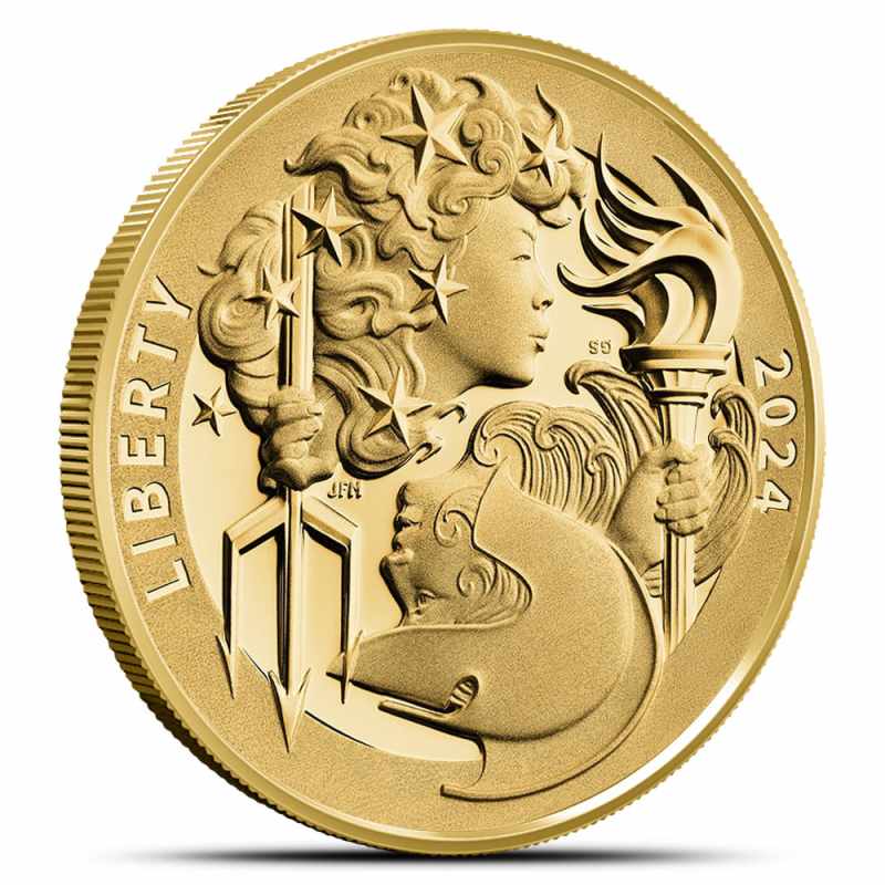 2024年 イギリス ブリタニア&リバティ プルーフ金貨 1/40oz 2024-W 1 oz Proof American Gold Liberty & Britannia Coin l JM Bullion™