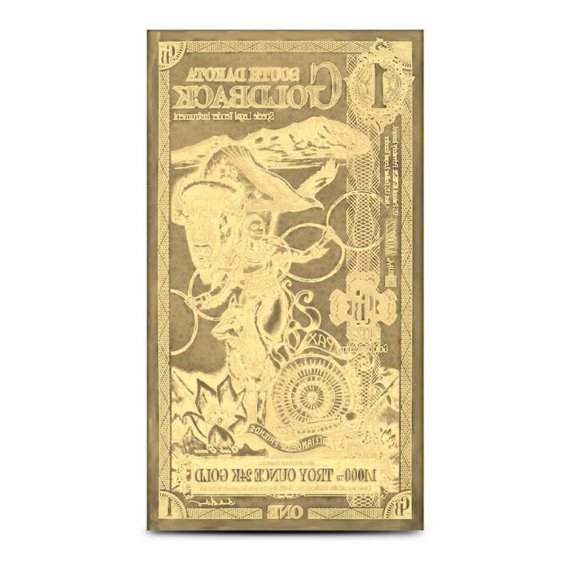 1 South Dakota Goldback Gold Note (New) l JM Bullion™