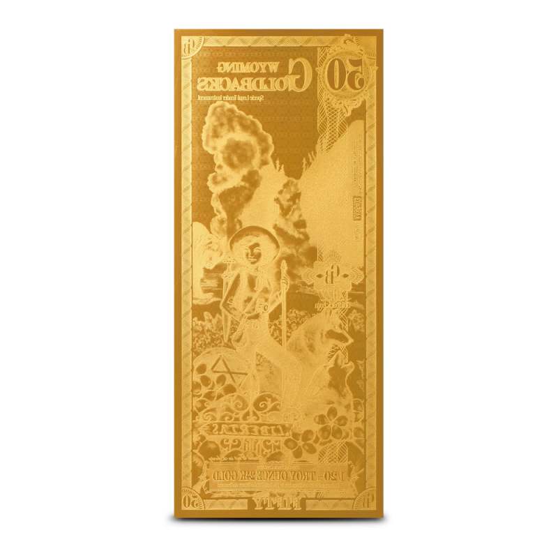 5 Piece Wyoming Goldback Gold Note Set (New) l JM Bullion™