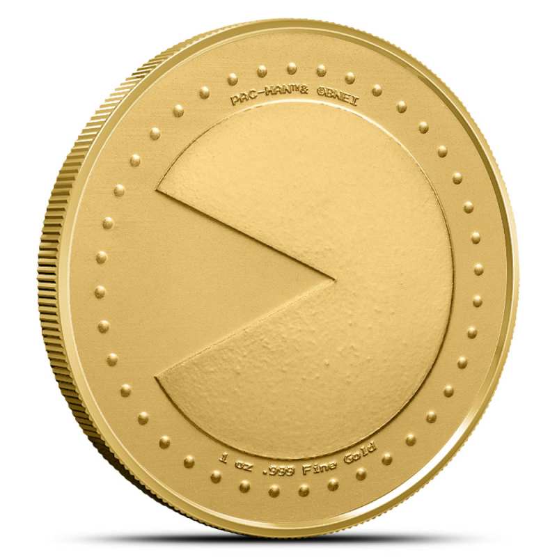 1 oz PAC-MAN Game Token Gold Round (BU) l JM Bullion™