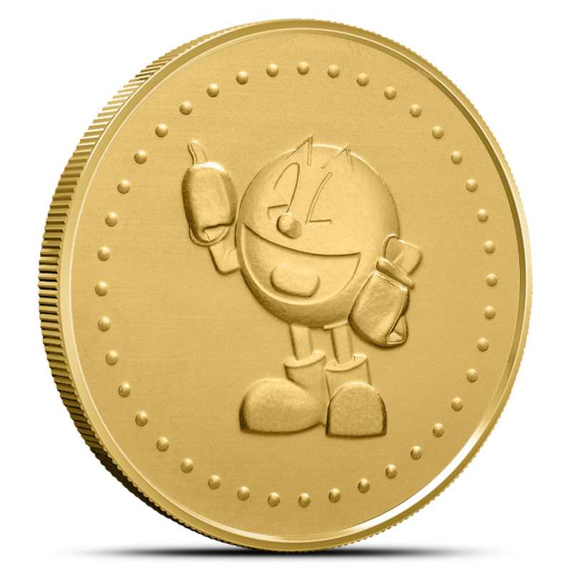 1 oz PAC-MAN Game Token Gold Round (BU) l JM Bullion™