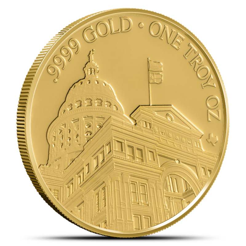 2024 1 oz Texas Mint State Capitol Gold Round (New) l JM Bullion™