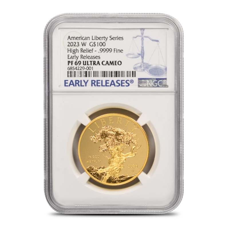 2023-W 1 oz Proof American Gold Liberty High Relief Coin PF/PR69