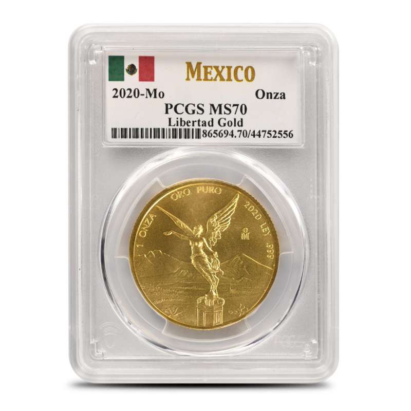 2020 Mexican Gold Libertad MS70 (PCGS or NGC, Varied Label) l JM