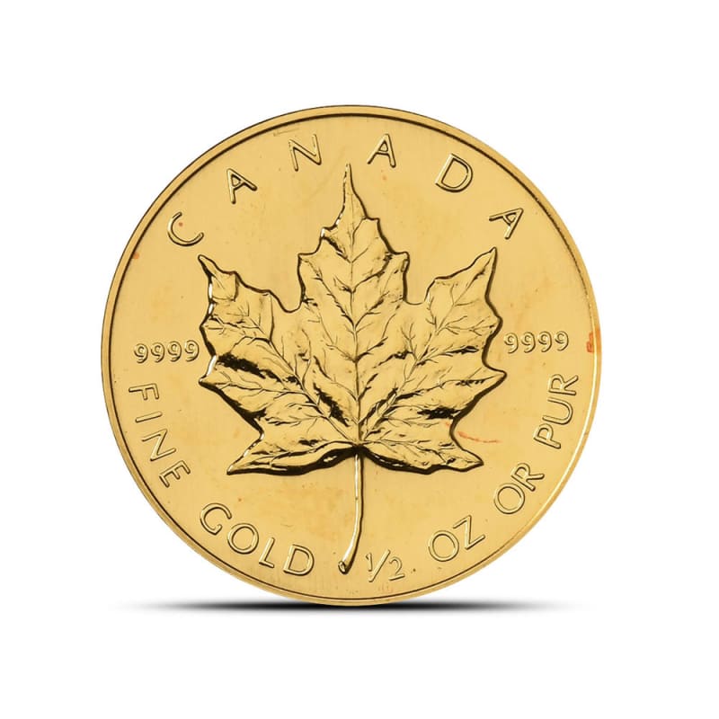 1986 1/2 oz Canadian Gold Maple Leaf Coin l JM Bullion™